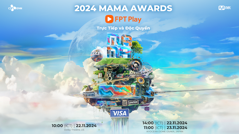 FPT Play độc quyền phát sóng lễ trao giải MAMA 2024 tại Việt Nam