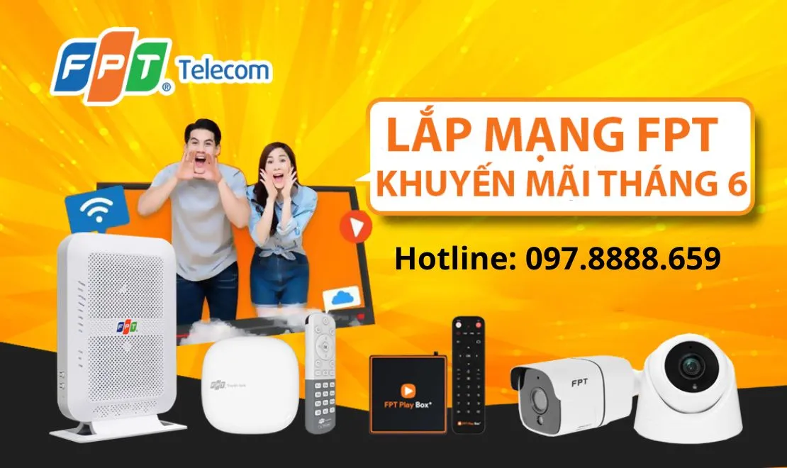 Khuyến mại lắp mạng FPT tháng 6 tặng Modem Wifi 6