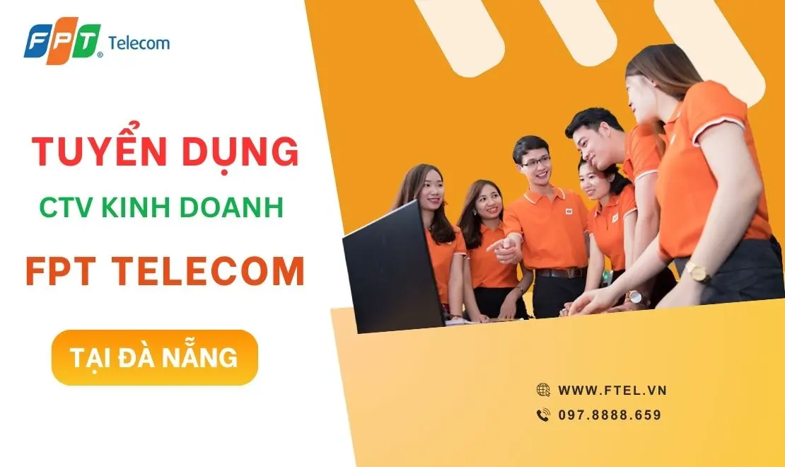 Tuyển CTV kinh doanh cho FPT Telecom Đà Nẵng - Việc làm tại nhà Đà Nẵng