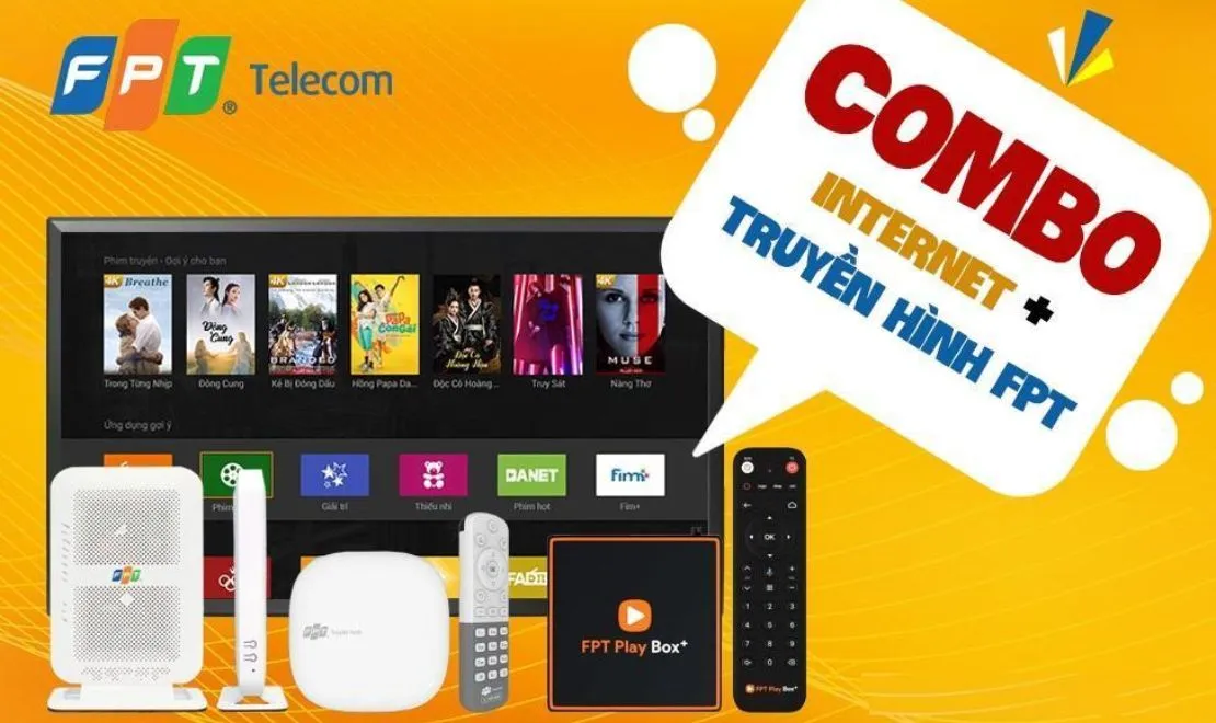 Báo giá Internet và truyền hình đi kèm (Combo Internet và truyền hình)