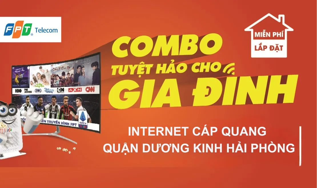 Lắp mạng FPT Dương Kinh Hải Phòng giá rẻ, siêu tiết kiệm